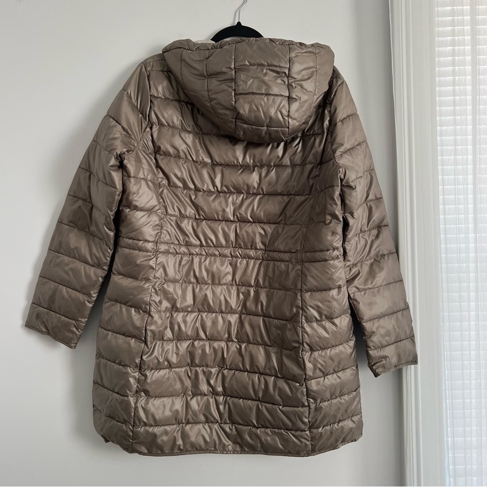 Kenneth Cole Taupe Puffer Jacket - Picture 6 of 6